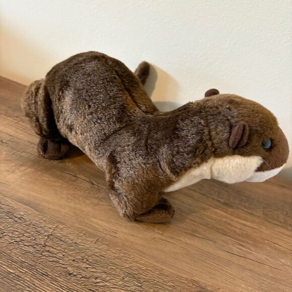 Wild Republic Brown River Otter Stuffed Animal Plush Toy 11" - Picture 7 of 10